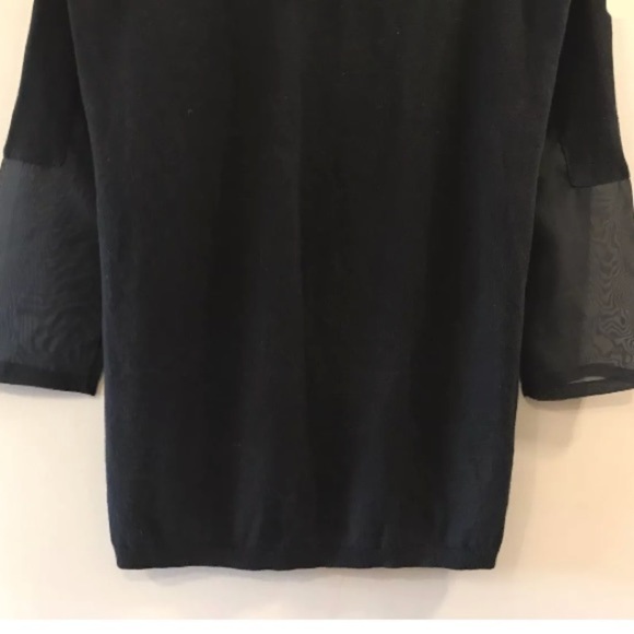 BCBGeneration Black Side Slit High Low Sweater M/L - Picture 6 of 6